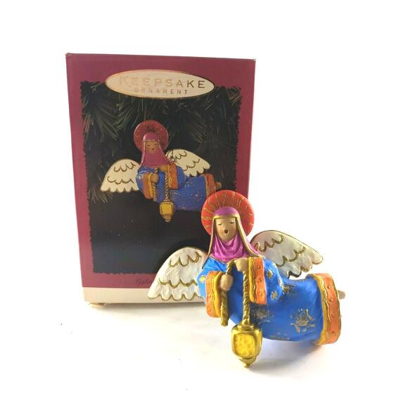 Hallmark Keepsake Ornament Christmas Lighting The World Angel 1996 Chad - Picture 1 of 11